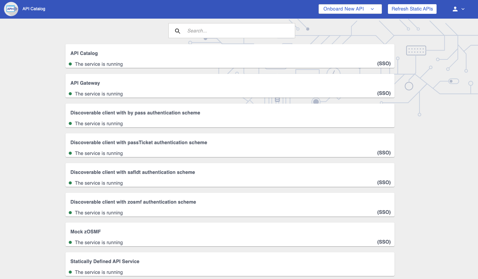 Zowe API Catalog